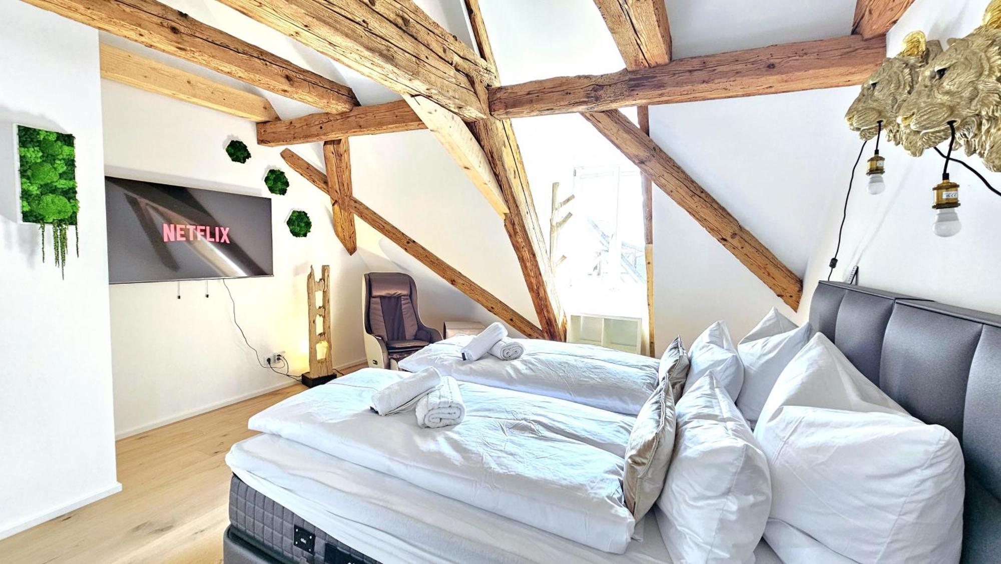 Wood World Luxury - Massage - Bergblick - Tranpolin- Parken Appartement Markdorf Buitenkant foto